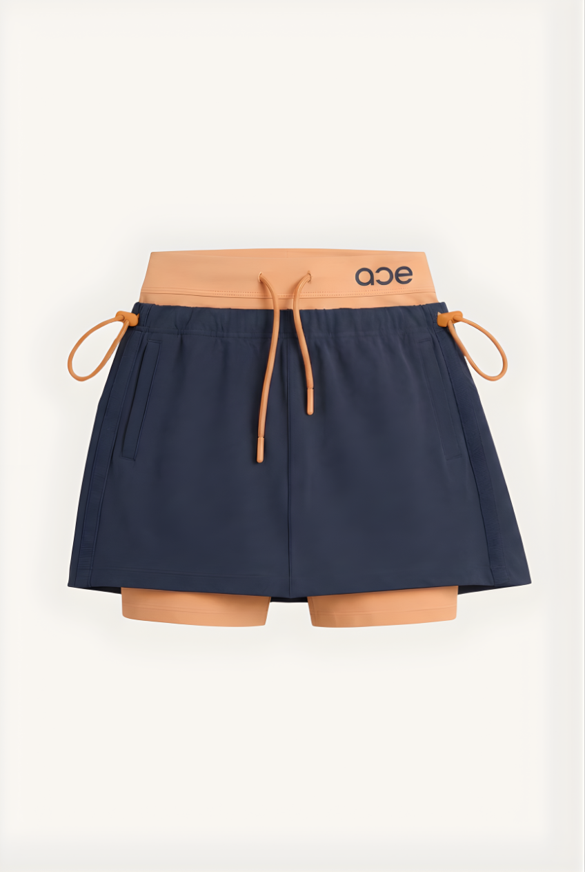 Cléa Skort - PUMPKIN+NAVY