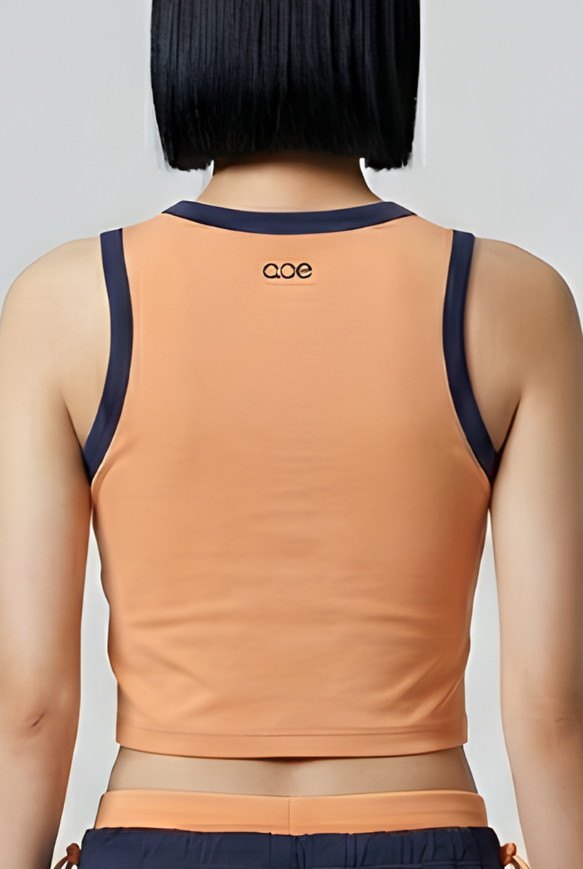 Cléa Tank Top - PUMPKIN+NAVY