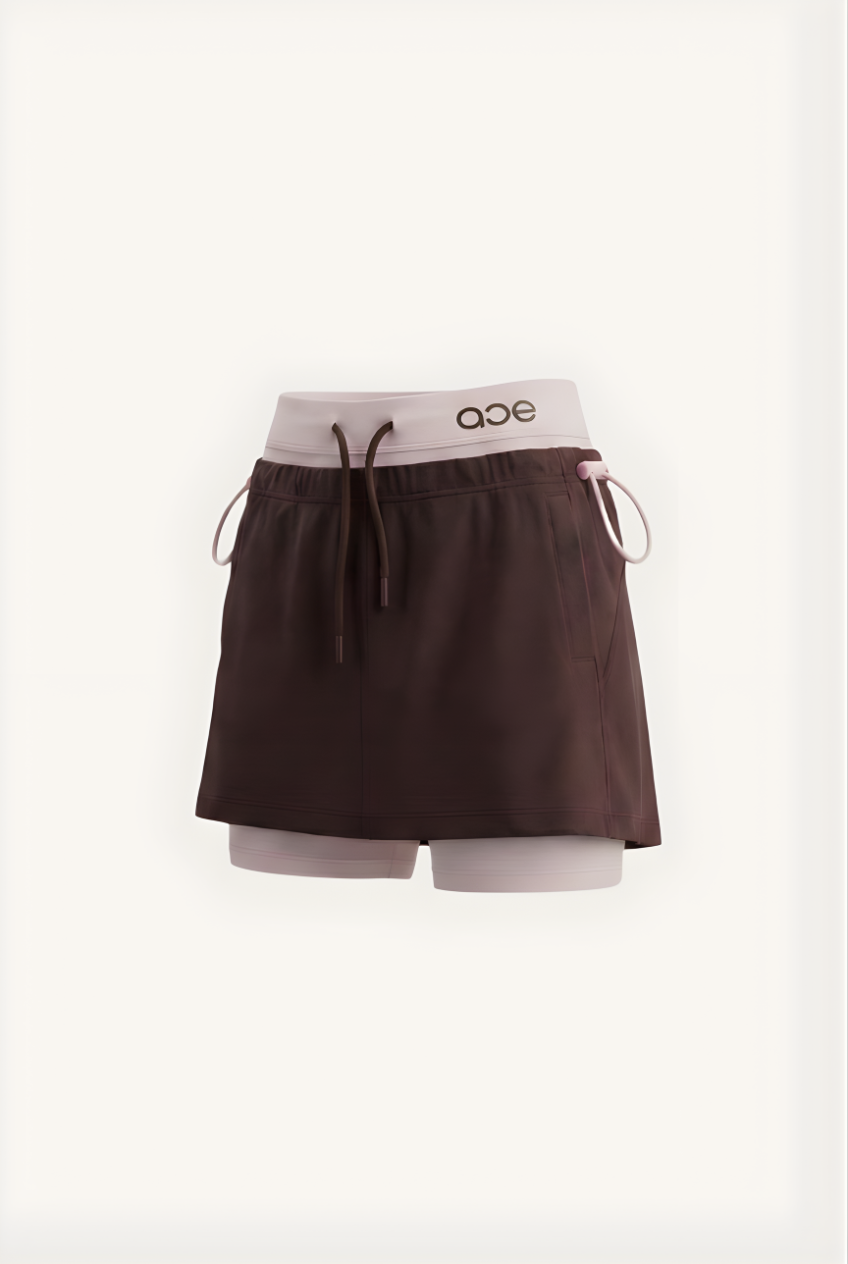 Cléa Skort - PINK+ BROWN