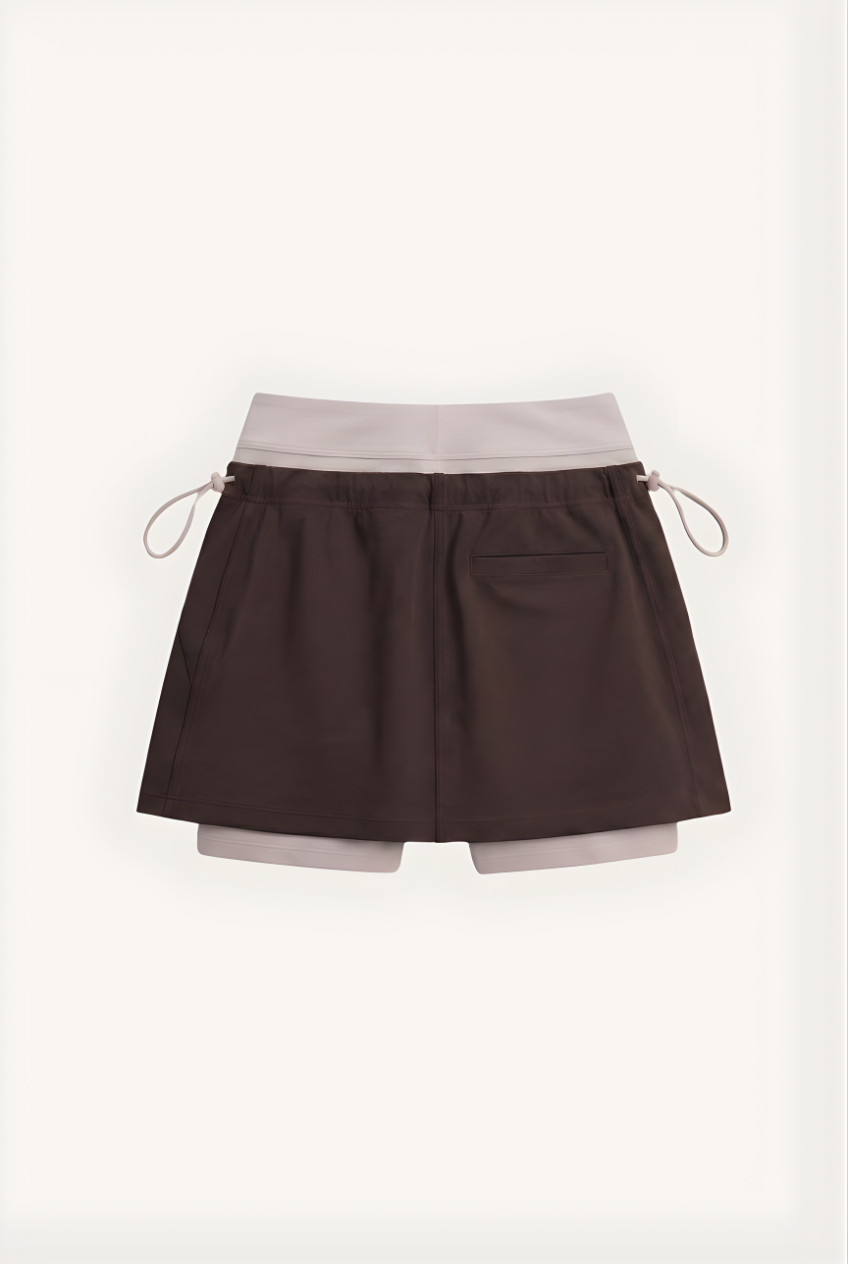 Cléa Skort - PINK+ BROWN
