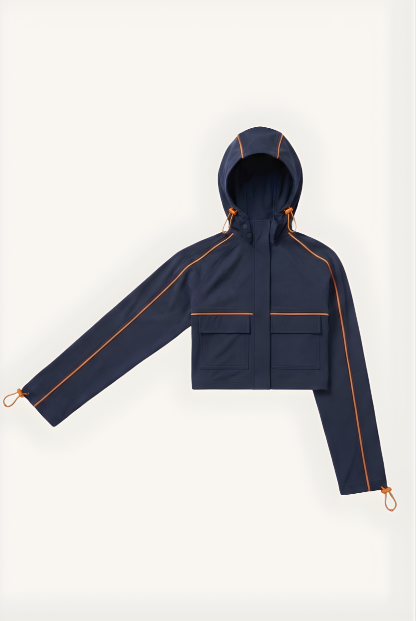 Clea Jacket - PUMPKIN+NAVY