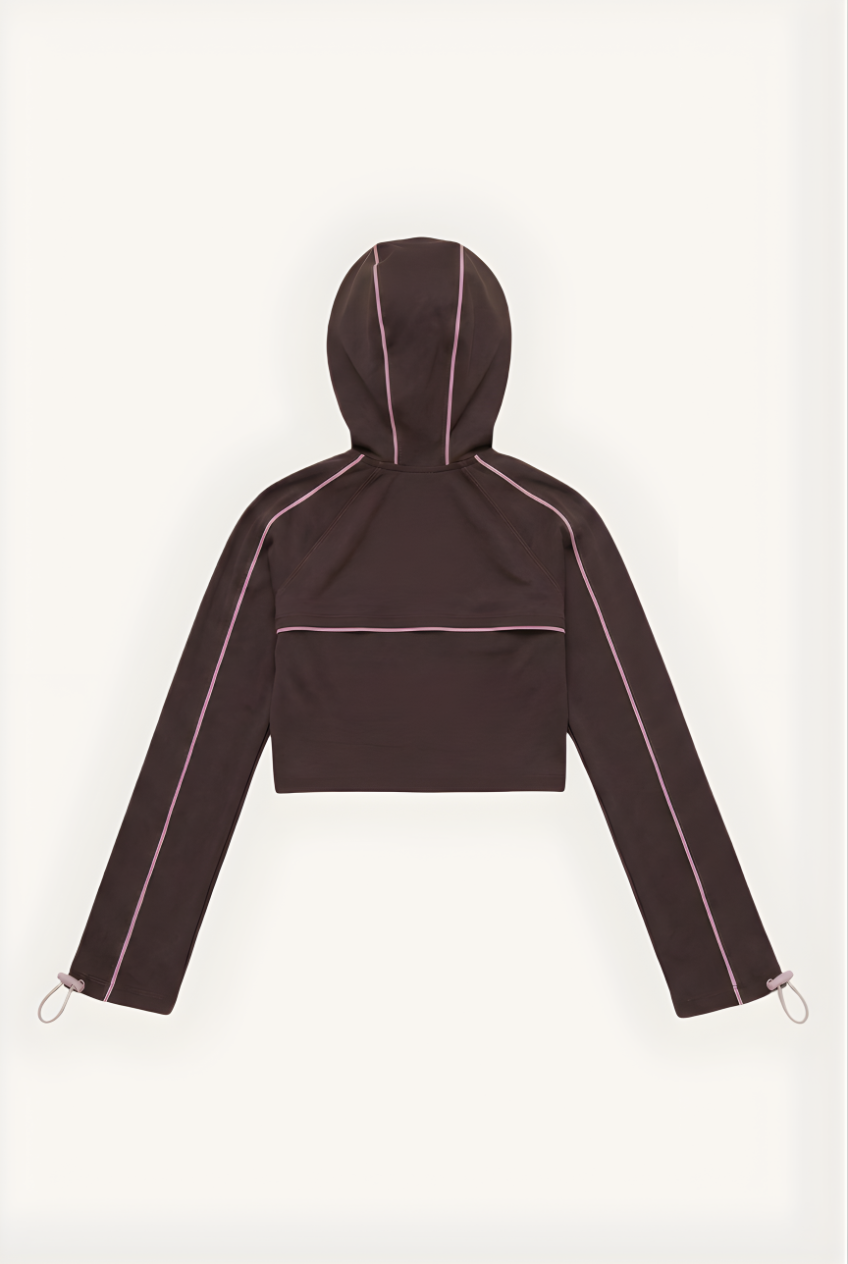 Clea Jacket - PINK+ BROWN