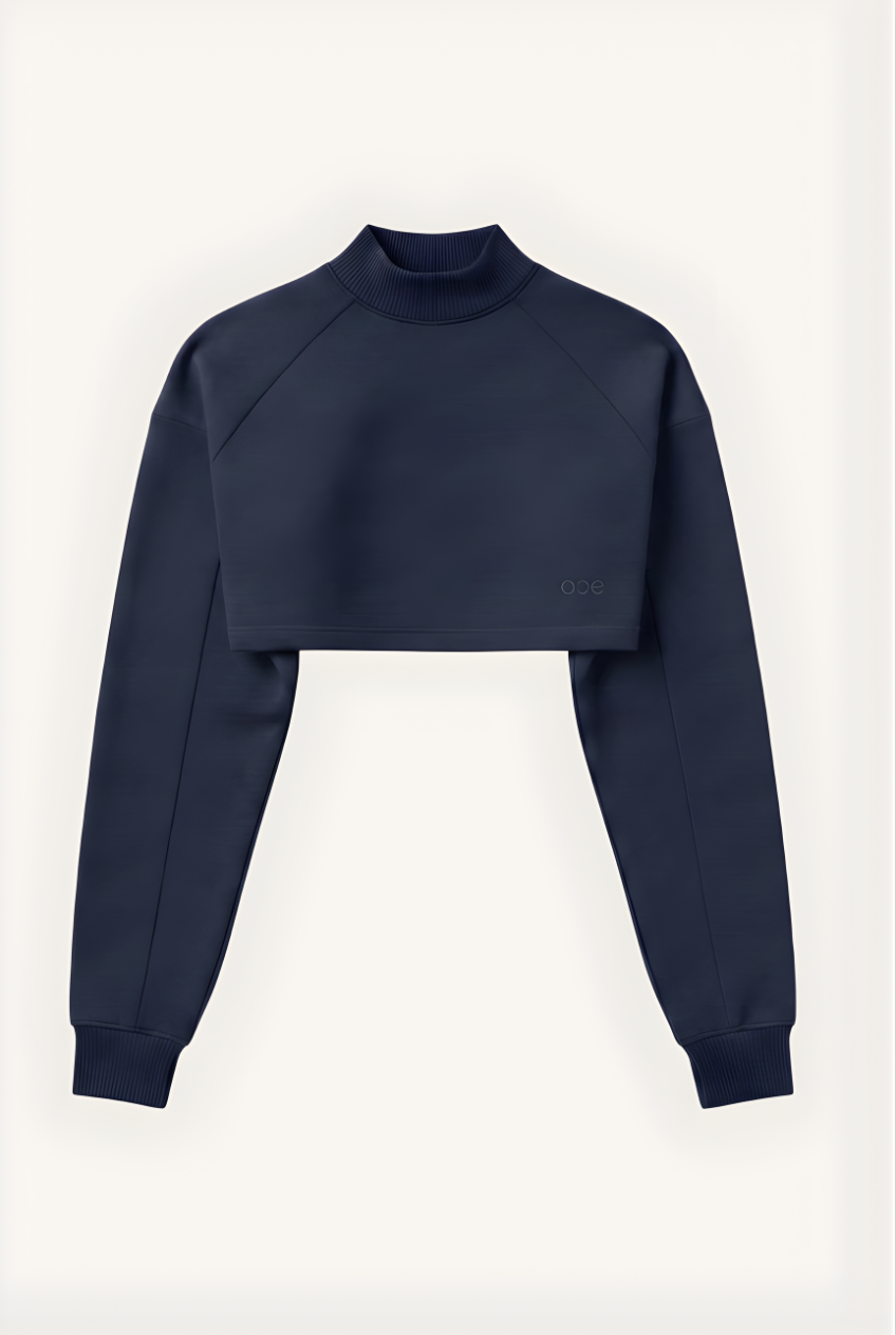 Belle Open-Back Sweater - NAVY