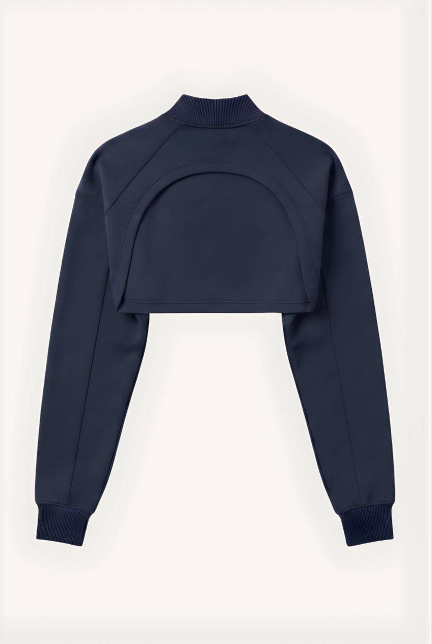 Belle Open-Back Sweater - NAVY