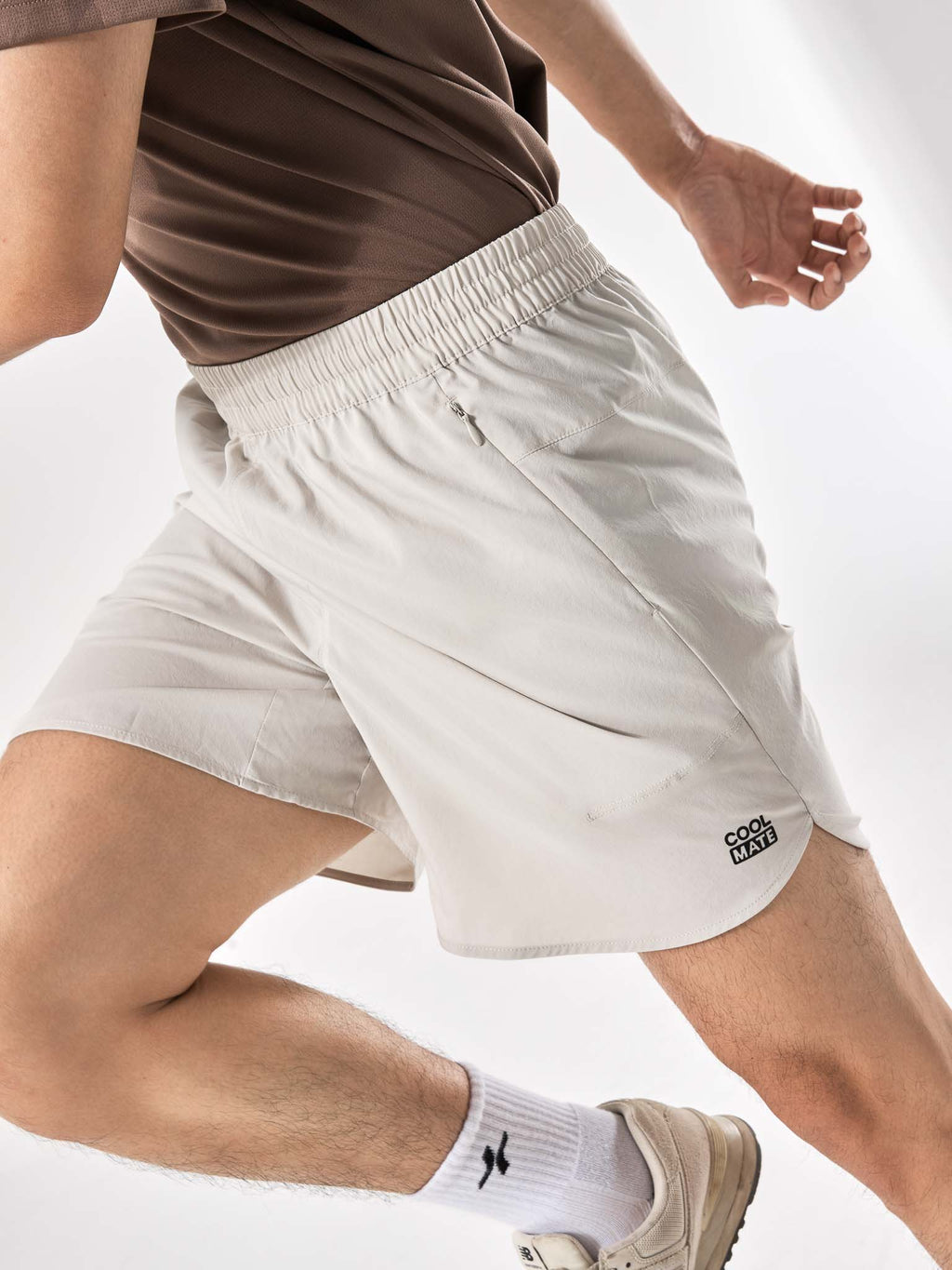 Men's 6inch Sport Shorts with Zipper Pockets