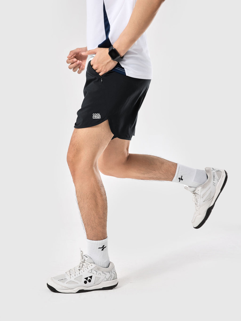 Men's 6inch Sport Shorts with Zipper Pockets