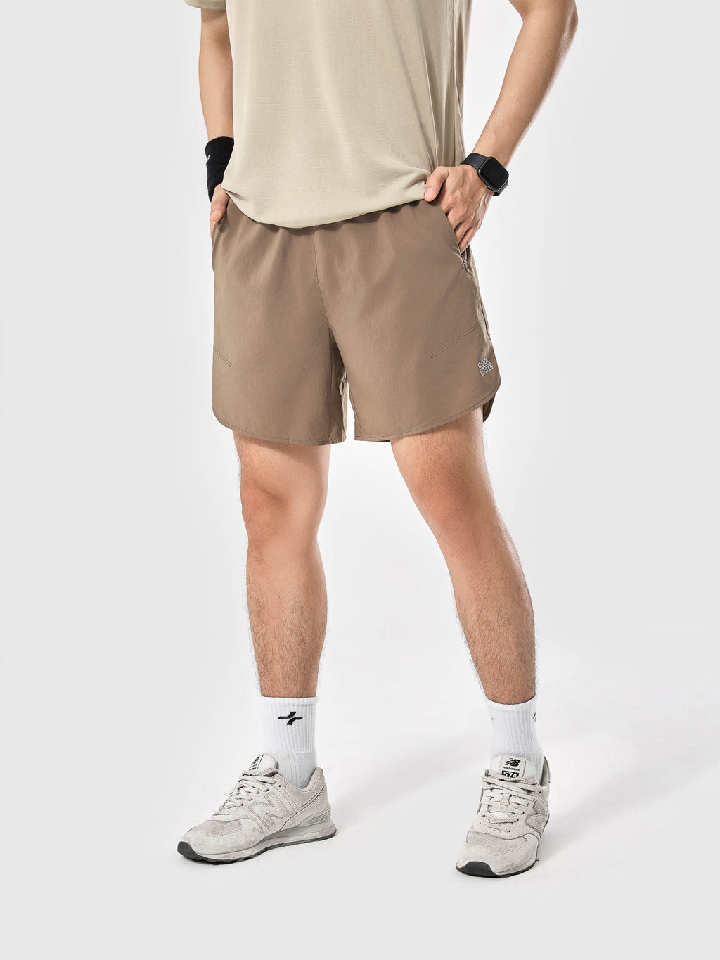 Men's 6inch Sport Shorts with Zipper Pockets