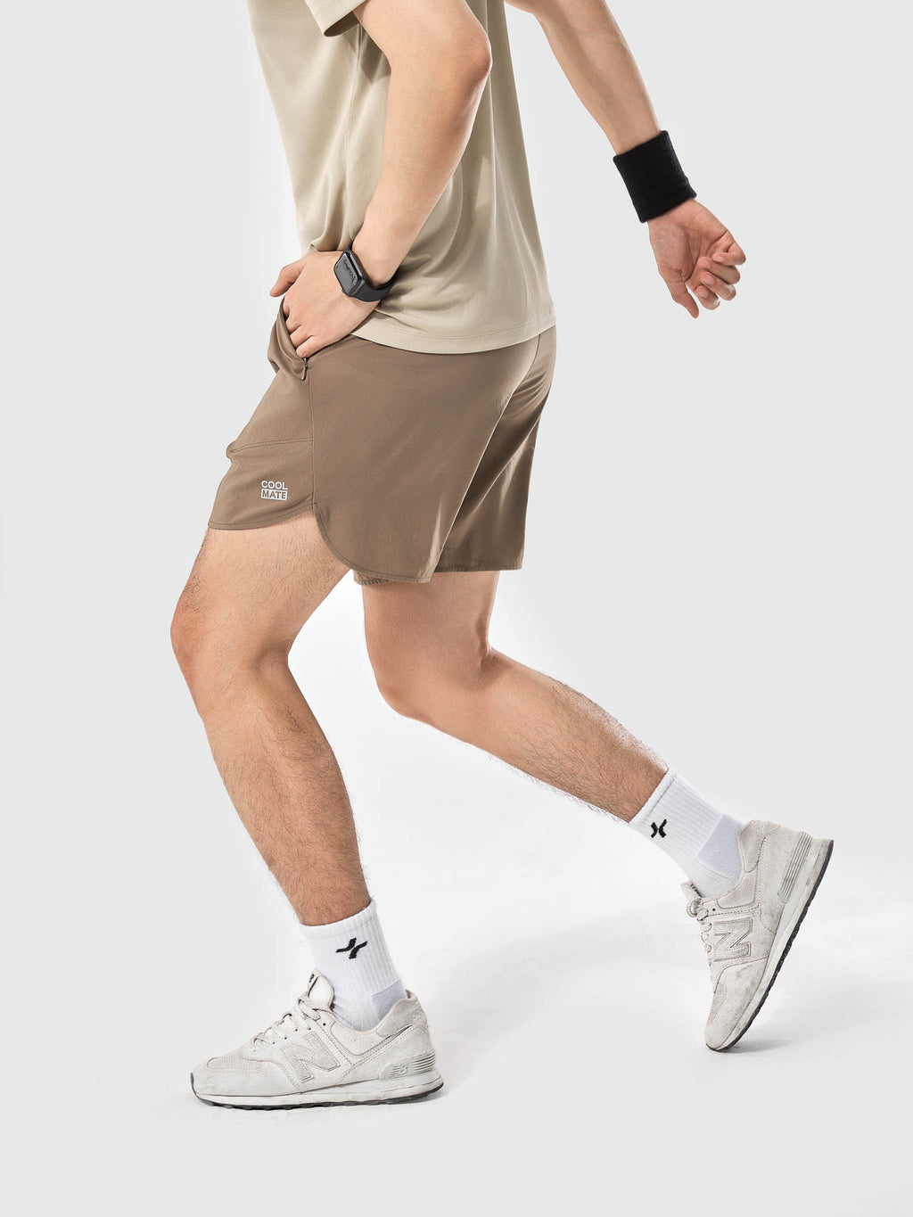 Men's 6inch Sport Shorts with Zipper Pockets