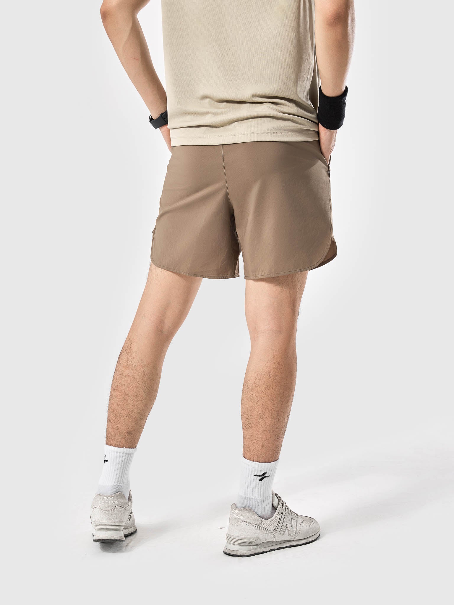 Men's 6inch Sport Shorts with Zipper Pockets
