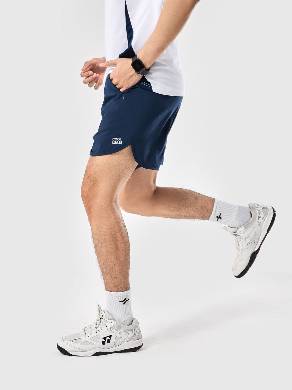 Men's 6inch Sport Shorts with Zipper Pockets