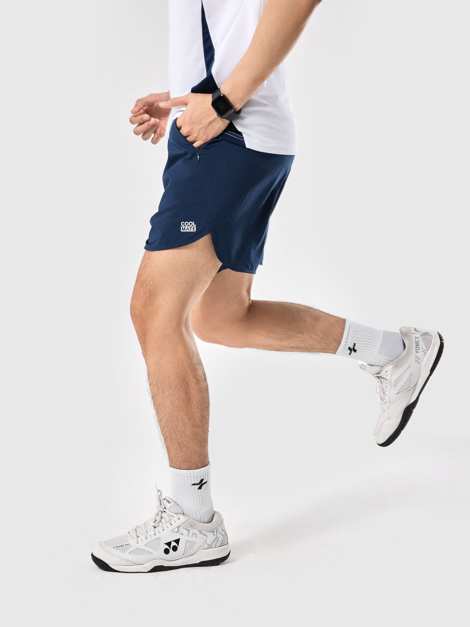 Men's 6inch Sport Shorts with Zipper Pockets