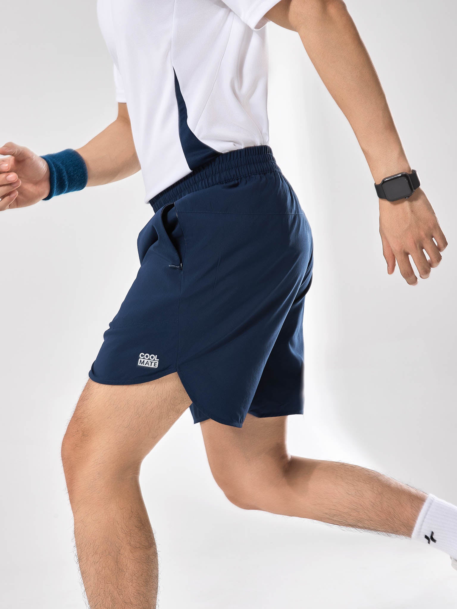 Men's 6inch Sport Shorts with Zipper Pockets